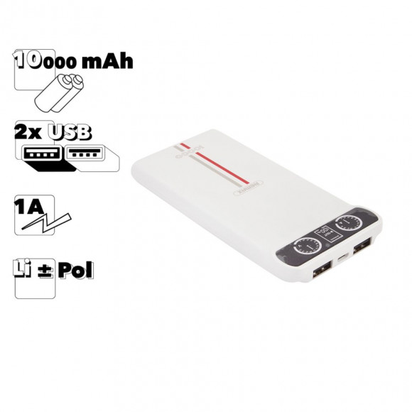 Внешний АКБ Power Bank ReMax Kingree Series 10000 mAh RPP-18 (белый)