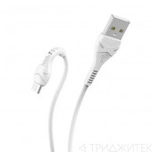 Кабель USB Hoco (X37) MicroUSB, 1 метр, белый Кабель USB Hoco (X37) MicroUSB, 1 метр, белый