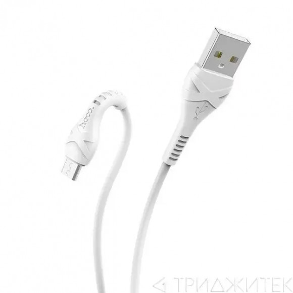 Кабель USB Hoco (X37) MicroUSB, 1 метр, белый