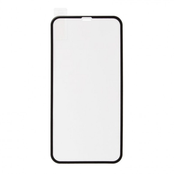 Защитное стекло "LP" для Apple iPhone XR Tempered Glass 2.5D с рамкой 0.33 мм 9H, черное (ударопрочное)