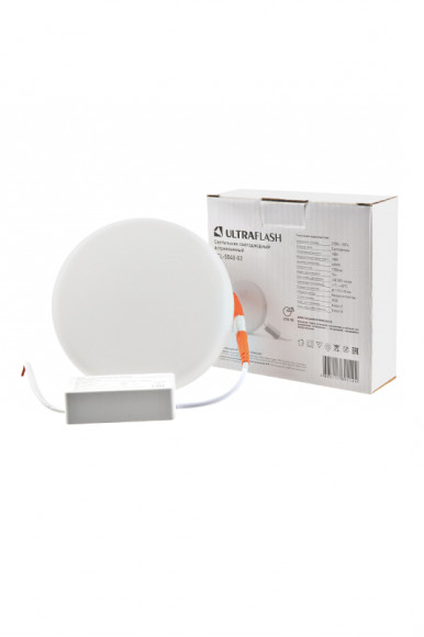 Светильник ULTRAFLASH LTL-5040-02 встраиваемый, LED, 18Вт, с блоком питания