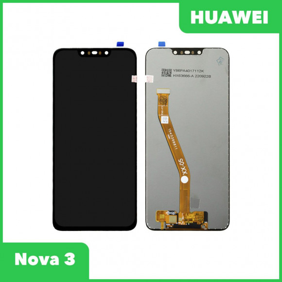 LCD дисплей для Huawei Nova 3 (PAR-LX1) в сборе с тачскрином (черный) Premium Quality