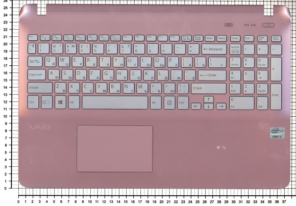 Клавиатура для ноутбука Sony FIT 15 SVF15 розовая топ-панель