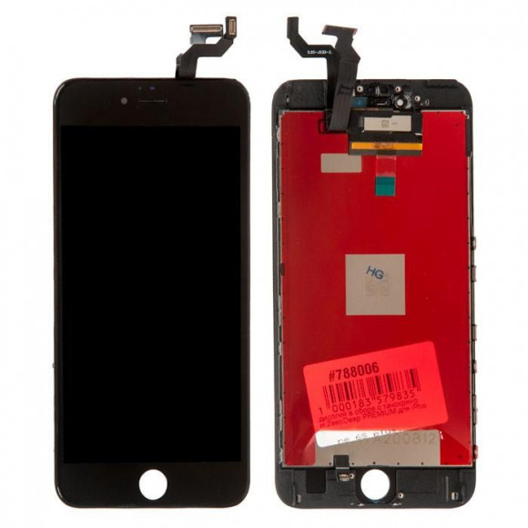 дисплей в сборе с тачскрином ZeepDeep PREMIUM для iPhone 6S plus, черный + прокладка-абсорбер дисплей в сборе с тачскрином ZeepDeep PREMIUM для iPhone 6S plus, черный + прокладка-абсорбер