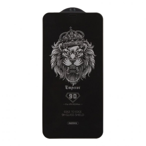 Защитное стекло Remax Emperior Series 9D Glass GL-32 для Apple iPhone XS Max с рамкой, черное