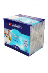Verbatim 43424 CD-R 80 52x DL+SL/20 Photo Print Verbatim 43424 CD-R 80 52x DL+SL/20 Photo Print