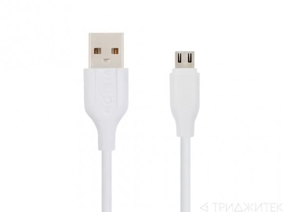 Кабель USB Vixion (K2) MicroUSB, 1 метр, белый