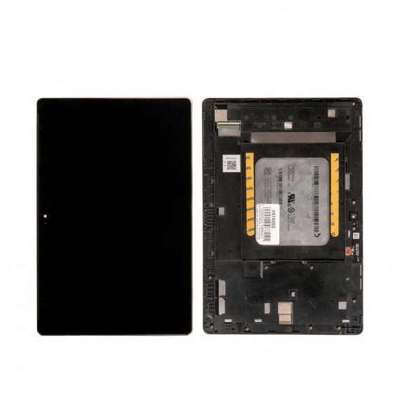 Дисплей в сборе с тачскрином и рамкой крепления для Asus ZenPad 10 ЗЕЛЕНЫЙ ШЛЕЙФ!!!, черный