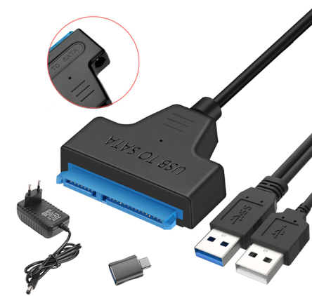 Кабель-переходник для HDD SATA USB 3.0 с доп. питанием