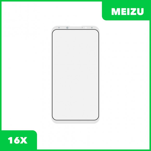Стекло + OCA пленка для переклейки Meizu 16X, белый