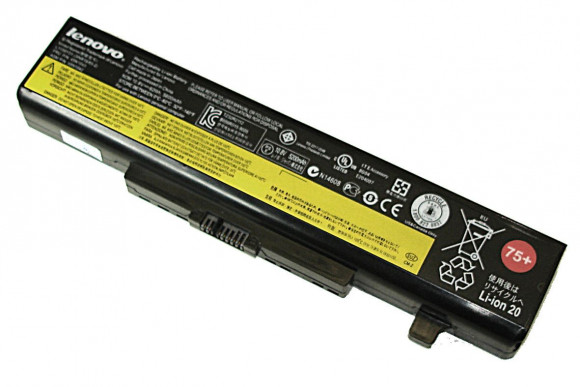 Аккумулятор (батарея) L11L6F01 75+ для ноутбукa Lenovo IdeaPad Y480, 11.1В, 62Wh, 5600мАч, черный (оригинал)