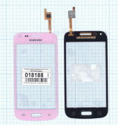 Сенсорное стекло (тачскрин) для Samsung Galaxy Core Plus (G350E), розовый