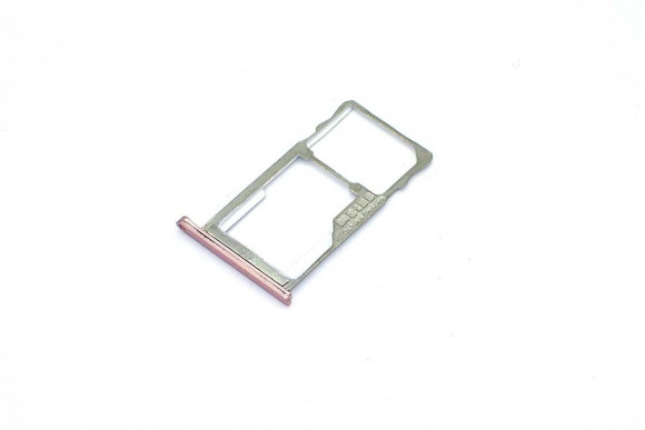 Держатель (лоток) SIM-карты для Meizu M3s, M3s Mini, M3 Note, розовый