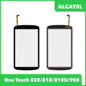 Сенсорное стекло (тачскрин) для Alcatel One Touch 828, 818, 818D, 908, черный Сенсорное стекло (тачскрин) для Alcatel One Touch 828, 818, 818D, 908, черный