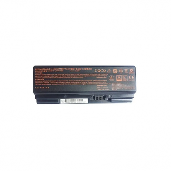 Аккумулятор (батарея) NH50BAT-4 для ноутбука Clevo NH50ED, NH50RA, NH55EDQ, NH55RCQ, NH55RDQ, 4ICR19.66, 14.6В, 41Вт, 2808мАч