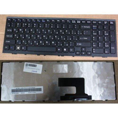 Клавиатура для ноутбука Sony Vaio VPC-EH, PCG-71812V Black РУССКАЯ РАСКЛАДКА