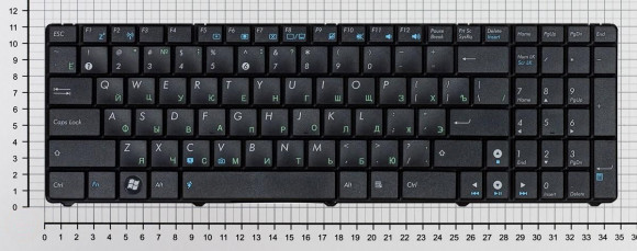Клавиатура для ноутбука Asus K50, K60, K70, черная