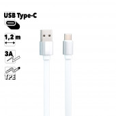 USB Дата-кабель Borofone BU8 Glory, Type-C, 1.2м, 3А, TPE, белый USB Дата-кабель Borofone BU8 Glory, Type-C, 1.2м, 3А, TPE, белый