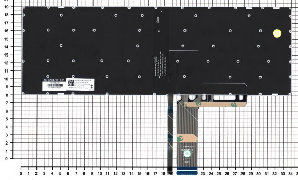 Клавиатура для ноутбука Lenovo IdeaPad L340-15, черная с голубой подсветкой