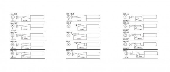 Жало для паяльника Quick QSS960-T-1CF