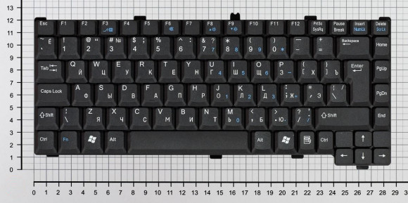 Клавиатура для ноутбука Fujitsu-Siemens Amilo M7440, M7440G, M6100, черная