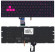 Клавиатура для ноутбука Asus ROG GL502VM, черная без рамки с фиолетовой подсветкой