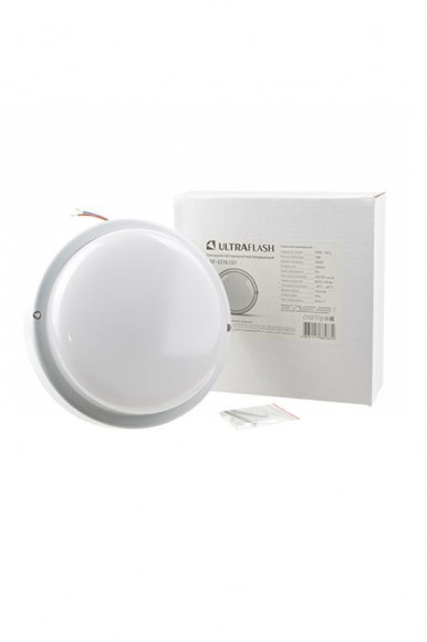Светодиодный влагозащищенный светильник Ultraflash LBF-0318 C01 LED, 18Вт, 4000К
