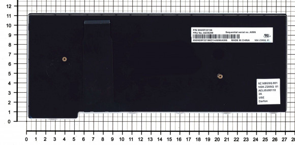 Клавиатура для ноутбука Lenovo ThinkPad Yoga 11e 4rd Gen, черная