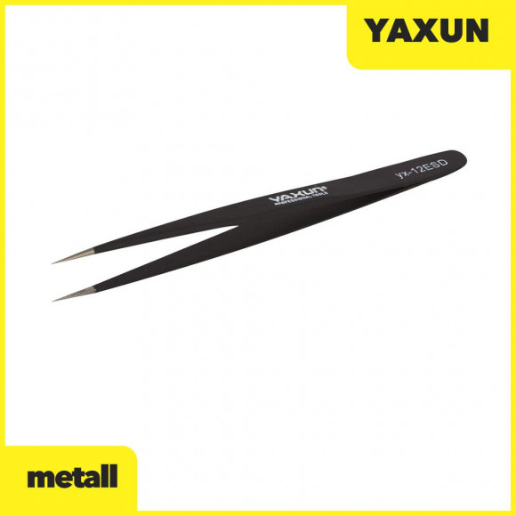 Пинцет YA XUN 12ESD (прямой 13, 5см.)