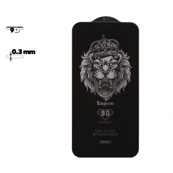 Защитное стекло Remax Emperior Series 9D Glass GL-32 для Apple iPhone XR с рамкой, черное