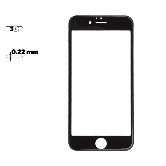 Защитное стекло Remax Four Beasts Tempered Glass для Apple iPhone 6, 6S с рамкой, черное
