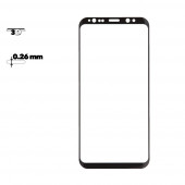 Защитное стекло REMAX 3D Curved Full Covered Glass для Samsung Galaxy S8 с рамкой, черное