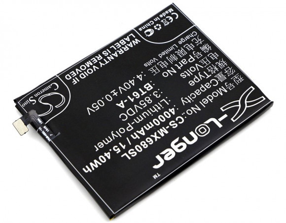 Аккумулятор (батарея) CS-MX680SL, BT61-A для телефона Meizu M3 Note, 3.85В, 4000мАч, 15.40Wh Аккумулятор (батарея) CS-MX680SL, BT61-A для телефона Meizu M3 Note, 3.85В, 4000мАч, 15.40Wh