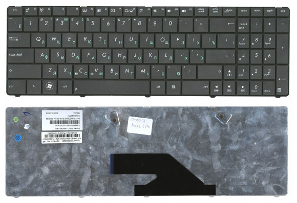 Клавиатура для ноутбука Asus K75, K75DE, K75VJ, K75VM, черная