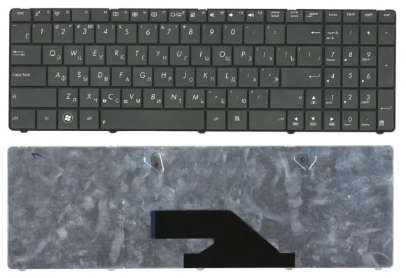 Клавиатура для ноутбука Asus K75, K75DE, K75VJ, K75VM, черная Клавиатура для ноутбука Asus K75, K75DE, K75VJ, K75VM, черная