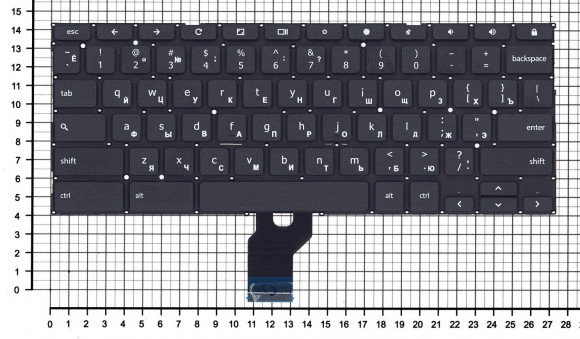 Клавиатура для ноутбука Asus C213NA-1A, черная