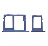 Держатель (лоток) SIM-карты для Samsung Galaxy A6 Plus 2018 (A605F), синий Держатель (лоток) SIM-карты для Samsung Galaxy A6 Plus 2018 (A605F), синий