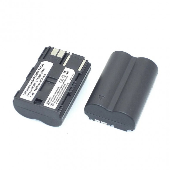 Аккумулятор для камеры Canon (BP-511A) EOS 5D, EOS 10D, EOS 20D, EOS 30D, EOS 40D, EOS 50D (2000mAh), OEM