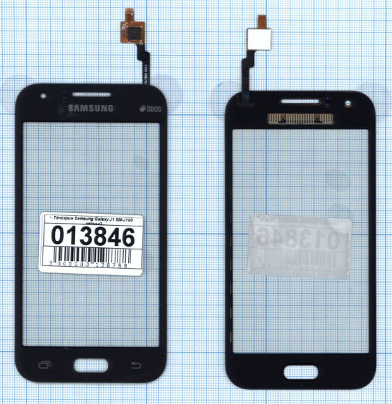 Сенсорное стекло (тачскрин) для Samsung Galaxy J1 (J100F) (4.3"), черный