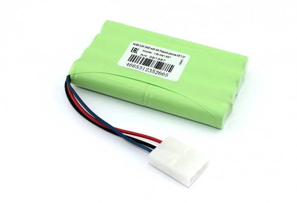 Аккумулятор Ni-Mh 9.6В, 2400 мАч, AA Flatpack разъем KET-3P (4+4)