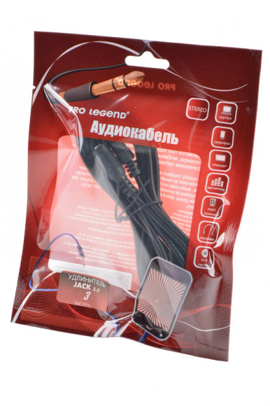 Аудио кабель (AUX) Pro Legend PL1056, 3 метра