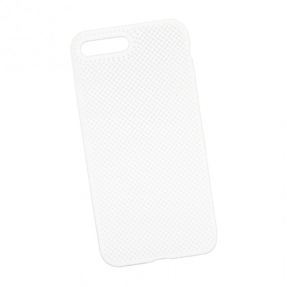 Силиконовый чехол "LP" для Apple iPhone 7 Plus, 8 Plus "Silicone Dot Case", белый (коробка)