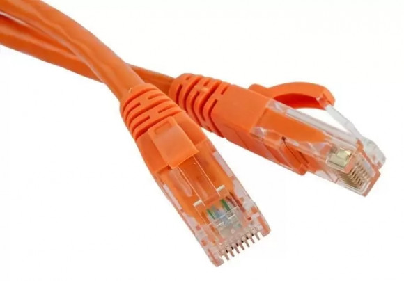 Патч-корд RJ45 - RJ45, 4 пары, FTP, категория 5е, 0.5 м, оранжевый, LSZH, LANMASTER, LAN-PC45/S5E-0.5-OR