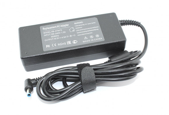 Блок питания (зарядное) для ноутбука HP 18.5В, 4.5A, 4pin female, 83Вт (OEM)