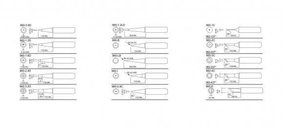 Жало для паяльника Quick QSS960-T-4CF