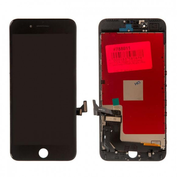 дисплей в сборе с тачскрином ZeepDeep PREMIUM для iPhone 7 plus, черный + прокладка-абсорбер