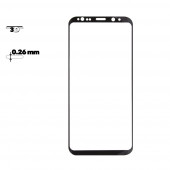 Защитное стекло 3D Curved Full Covered Glass для Samsung Galaxy S8 Plus с рамкой, черное