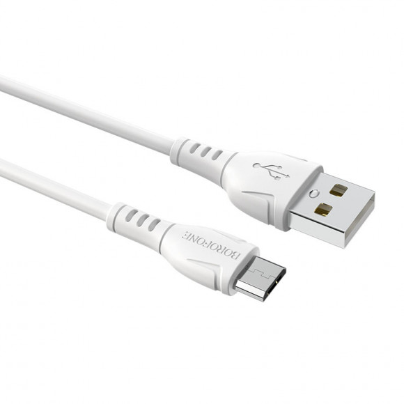 Кабель USB BOROFONE (BX51) microUSB (1м) (белый)