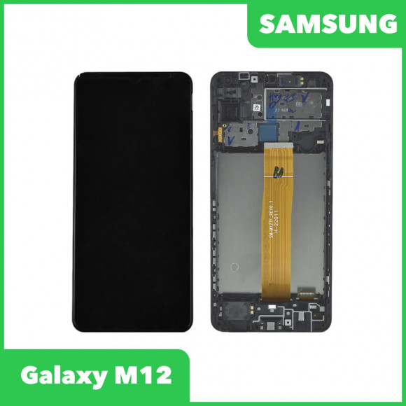 Дисплей для Samsung Galaxy M12 SM-M127 в сборе GH82-25042A (черный) 100% оригинал