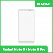 Стекло + OCA пленка для переклейки Xiaomi Redmi Note 5, Note 5 Pro, белый